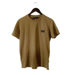 Nicce Olive Green Waffle Short Sleeve T-shirt
